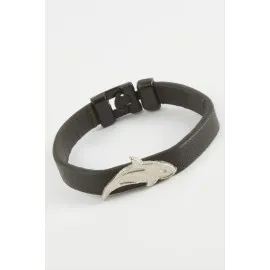 Yunus Kaliteli Suni Deri Bileklik-Siyah