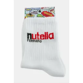 Çikolata Kolej Çorap 8X28-Beyaz