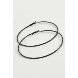 İnce Boru Metal Halka Küpe 8-9-10 cm-10 cm