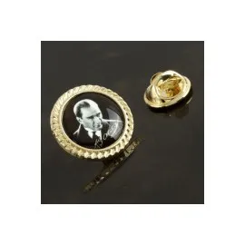 Atatürk Yaka Rozet-Gümüş Rengi