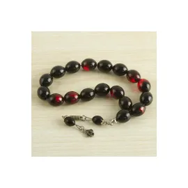 17li Oval Şakşak Tesbih-Bordo