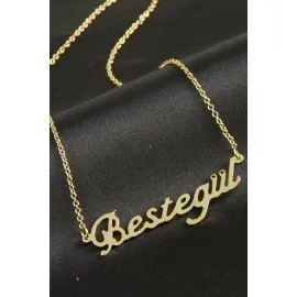 Bestegül Isimli Kolye -Sarı