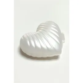 Kalp Kutulu Mum-Beyaz