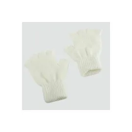 Kesik Uçlu Eldiven-Beyaz