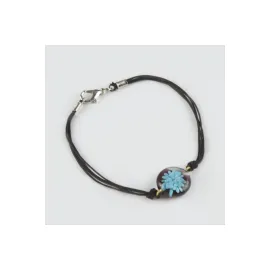 Çiçek Cam Bileklik-Renkli