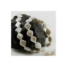 1,2 cm Kare İnci-Beyaz