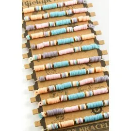 Fimo Boncuk Bileklik-Renkli