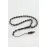Damla Kesim İşlemeli Kuka Tesbih 5X8 mm-Siyah