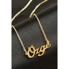 Özge isimli kolye -Sarı