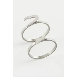 Kalp Çift Yüzük-18