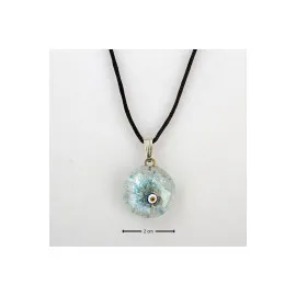 Nazarlı Cam Kolye-Siyah