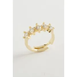 Beştaş Zirkon Taşlı Yüzük-Sarı