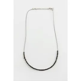 Kum Boncuk Kolye-Siyah