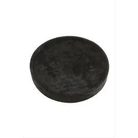 Yuvarlak Ahşap Anfora Kumaş Piercing Küpelik 20 cm-Siyah