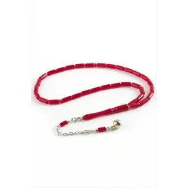 Kapsül Plastik Tesbih 4X10  Mm-Vişne Çürüğü