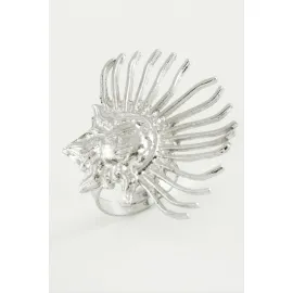 Güneş Metal Yüzük-Gümüş Rengi