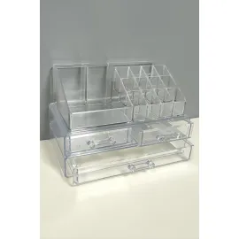 Black Stone 3 Çekmeceli Organizer Set-Şeffaf