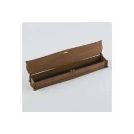 Seni Seviyorum Yazılı Ahşap Tesbih Kutusu-Kahverengi