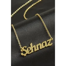 Şehnaz Isimli Kolye -Sarı