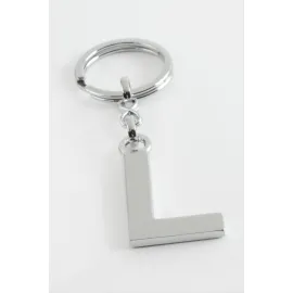 Metal Harf Anahtarlık-L