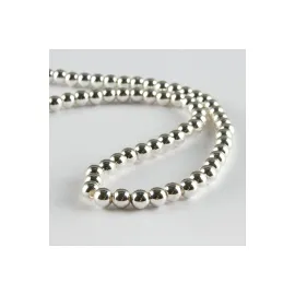 Hematit Taşı 6 mm-Gümüş Rengi