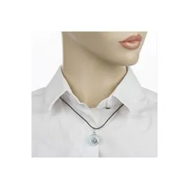 Nazarlı Cam Kolye-Siyah