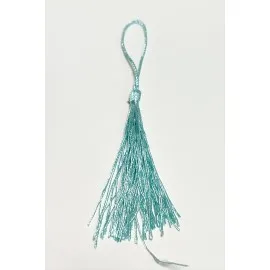 1 Adet Pamuk Püskül 14 Cm-Turkuaz