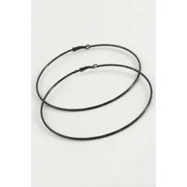 Noktalı Metal Halka Küpe 8-9-10 Cm-8 Cm