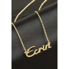 Ecrin İsimli Kolye -Sarı