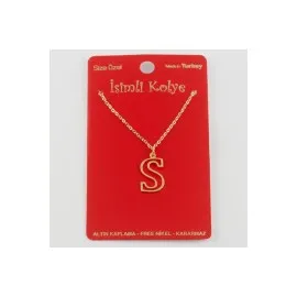 Prinç Harfli Kolye-S