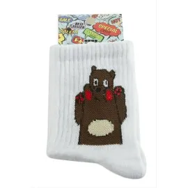 Ayıcık Kolej Çorap 8X28-Beyaz