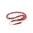 Zeytin Şekilli Plastik Tesbih 8X11 mm-Bordo