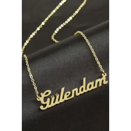 Gülendam İsimli Kolye -Sarı