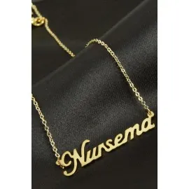 Nursema İsimli Kolye -Sarı