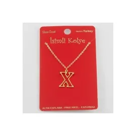 Prinç Harfli Kolye-X