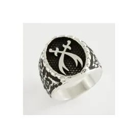 Zülfikar Metal Erkek Yüzük-Gümüş Rengi