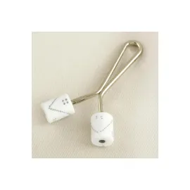 Silindir Klipsi Firkete-Beyaz