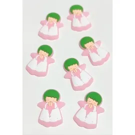 Kız Çocuk Silikonlu Figür 1 Adet-Pembe