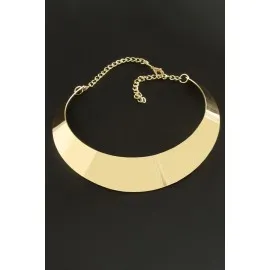 Metal Tasma Kolye-Sarı