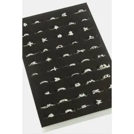 Tragus Zirkon Taşlı Halka Piercing 1 Adet-Gümüş Rengi