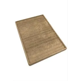 Kadife Künye Tablası-Açık Kahverengi