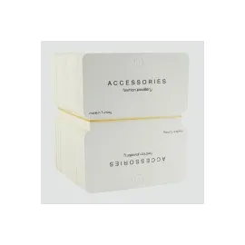 Lüks Kolye Kartı-Beyaz