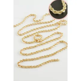 4 mm Burgulu Zincir 1 metre-Sarı