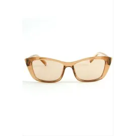 Kare Çerçeveli Güneş Gözlüğü-Açık Kahverengi