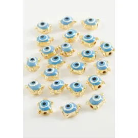 Kaplumbağa Mineli Bileklik ve Kolye Ucu Aparatı 1 Adet-Mavi