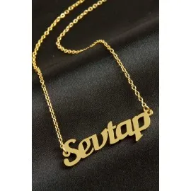 Sevtap Isimli Kolye -Sarı