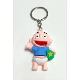 Bebek Silikon Anahtarlık-Krem