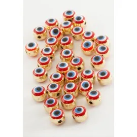 Nazar Mineli Bileklik Ve Kolye Ucu Aparatı 1 Adet-Lila