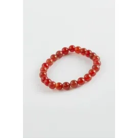 Çocuk Kaplangözü Doğaltaş Bileklik 6 Mm-Kahverengi