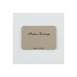 12Li Küpe Kartı-Gri